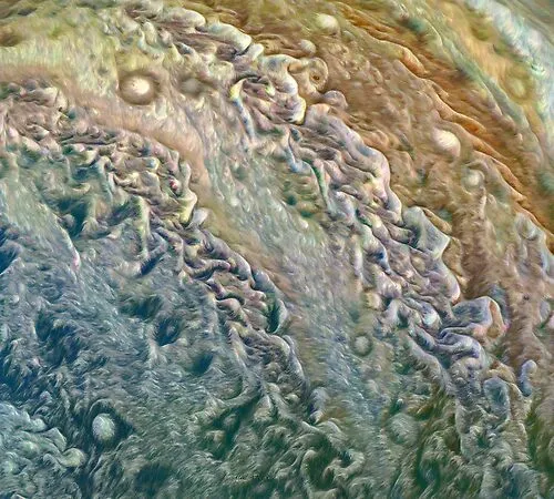 Jupiter On Juno Perijove 8