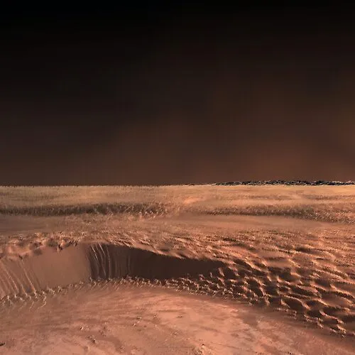 Martian Desert Sand Dunes