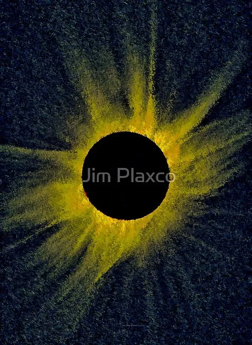 Total Eclipse of the Sun Generative Astronomical Art